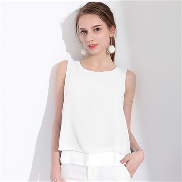 chiffon women's sweater be plied loose sleeveless tank plus size will see 2020 female 8y5f, White
chiffon women's sweater be plied loose sleeveless tank plus size will see 2020 female 8y5f, White