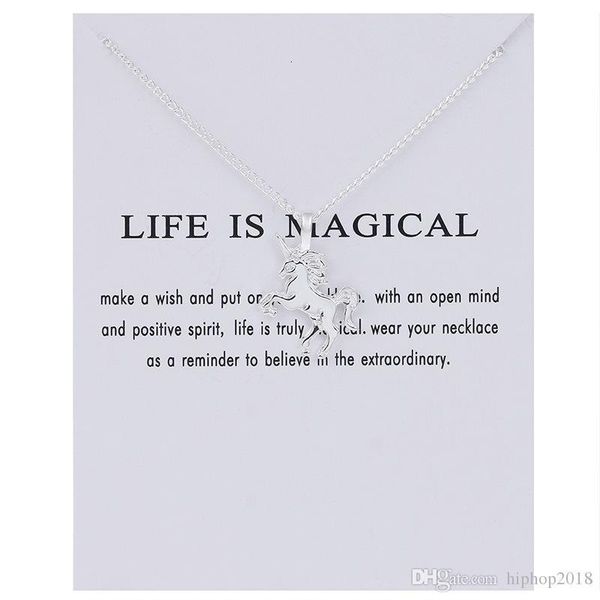 alloy new unicorn womens horse pendant fashion clavicle chain chocker necklace jewelry with lfie is magicale5dl
alloy new unicorn womens horse pendant fashion clavicle chain chocker necklace jewelry with lfie is magicale5dl