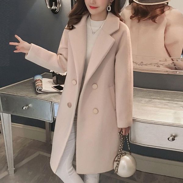 women work solid vintage winter office long sleeve button woolen jacket coat fashion jacket fashion women ls 12031, Black
women work solid vintage winter office long sleeve button woolen jacket coat fashion jacket fashion women ls 12031, Black