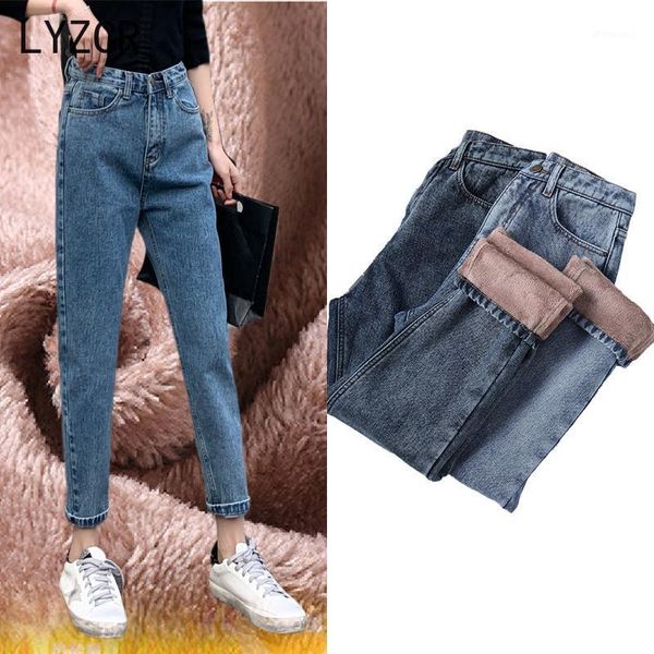 winter warm jeans women 2020 thick fleece velvet jeans for women casual mom women's harem warm black pant denim trousers1, Blue
winter warm jeans women 2020 thick fleece velvet jeans for women casual mom women's harem warm black pant denim trousers1, Blue