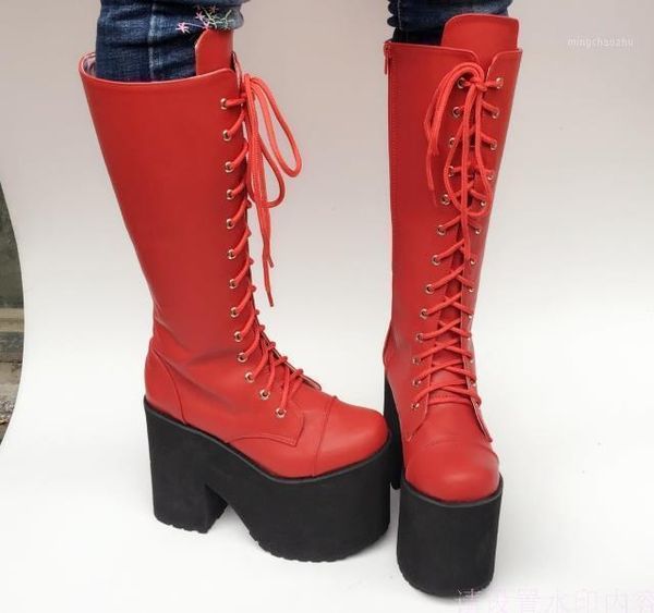 boots winter gothic women black platform steam punk lace up high wedges knee combat side zip1
boots winter gothic women black platform steam punk lace up high wedges knee combat side zip1