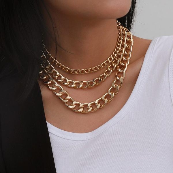 chains punk miami cuban choker necklace hip hop aluminum chunky thick chain for women statement jewelry, Silver
chains punk miami cuban choker necklace hip hop aluminum chunky thick chain for women statement jewelry, Silver