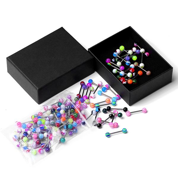 10 20 30pcs stainless steel tongue piercing ring mix tongue barbell lot ear nipple piercing ring fashion pircing lengua lote f jllzqq, Silver
10 20 30pcs stainless steel tongue piercing ring mix tongue barbell lot ear nipple piercing ring fashion pircing lengua lote f jllzqq, Silver