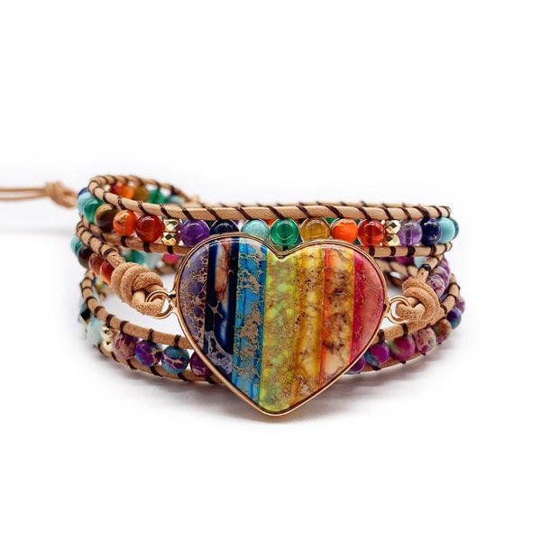 charm bracelets natural stone rainbow heart couple bracelet boho 2021 hand woven multilayer beaded bangles good friends fashion jewelry, Golden;silver
charm bracelets natural stone rainbow heart couple bracelet boho 2021 hand woven multilayer beaded bangles good friends fashion jewelry, Golden;silver