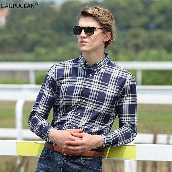 men's dress shirts 100% cotton dp wash and wear technology easy care anti-wrinkle quality man plaid long sleeve business formal men shi, White;black
men's dress shirts 100% cotton dp wash and wear technology easy care anti-wrinkle quality man plaid long sleeve business formal men shi, White;black