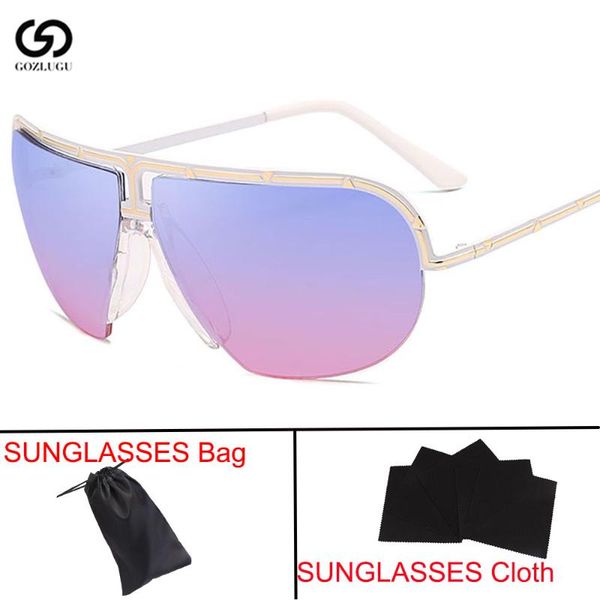 sunglasses gozlugu oversized ladies men's retro large frame metal mirror glasses uv400, White;black
sunglasses gozlugu oversized ladies men's retro large frame metal mirror glasses uv400, White;black
