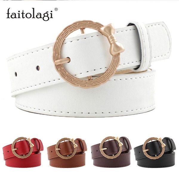 belts bowknot buckle leather belt for women black white brown female girls jean coats metal ring waist pasek damski, Black;brown
belts bowknot buckle leather belt for women black white brown female girls jean coats metal ring waist pasek damski, Black;brown