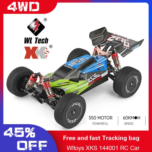 Wltoys RC car 144001 RC Car 60km/h High Speed 1/14 2.4GHz RC Buggy 4WD Racing Off-Road Drift Car RTR Toys Kid
Wltoys RC car 144001 RC Car 60km/h High Speed 1/14 2.4GHz RC Buggy 4WD Racing Off-Road Drift Car RTR Toys Kid