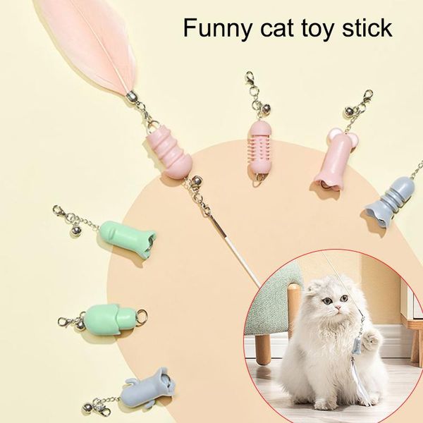 cat toys multi feather teaser wand teeth cleaning toy training exercise chaser 7pcs/set d6
cat toys multi feather teaser wand teeth cleaning toy training exercise chaser 7pcs/set d6