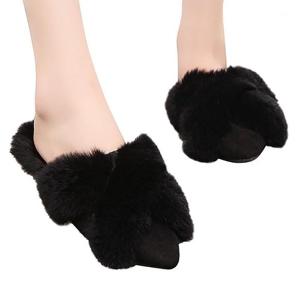 cute pointed toe cross flock winter fur home zapatos de mujer womens fur slippers winter shoes indoor warm women slippers1, Black
cute pointed toe cross flock winter fur home zapatos de mujer womens fur slippers winter shoes indoor warm women slippers1, Black