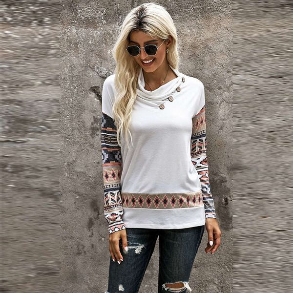 large cap collar women fashion long sleeve t-shirt 2531126, Black;gray