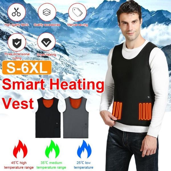 3 areas heating vest electric heating vest winter fleece soft thermal adjustment for winter outdoor sports1, Gray;blue
3 areas heating vest electric heating vest winter fleece soft thermal adjustment for winter outdoor sports1, Gray;blue