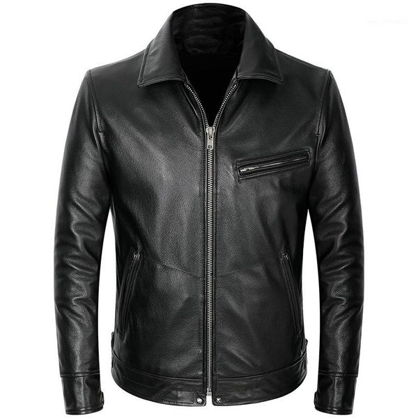 men's leather & faux mens real business casual jacket slim fit short style cowhide coat genuine motorcycle biker jackets1, Black
men's leather & faux mens real business casual jacket slim fit short style cowhide coat genuine motorcycle biker jackets1, Black