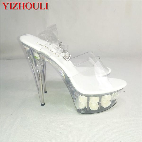 15cm high-heeled shoes crystal platform open toe sandals silver glitter and clear 6 inch high heel mid platform sandals, Black
15cm high-heeled shoes crystal platform open toe sandals silver glitter and clear 6 inch high heel mid platform sandals, Black