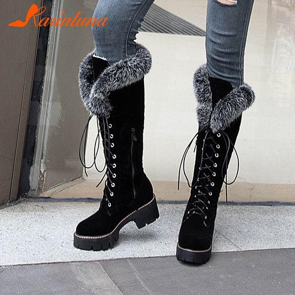 karinluna dropship 2019 large size 43 winter warm fur shoes woman outdoor snow boots women shoelaces knee high boots femal, Black
karinluna dropship 2019 large size 43 winter warm fur shoes woman outdoor snow boots women shoelaces knee high boots femal, Black