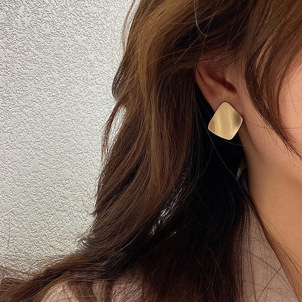 stud matte gold earrings for woman elegant vintage style geometric square earring korean ladies charms ear jewelries girls, Golden;silver
stud matte gold earrings for woman elegant vintage style geometric square earring korean ladies charms ear jewelries girls, Golden;silver