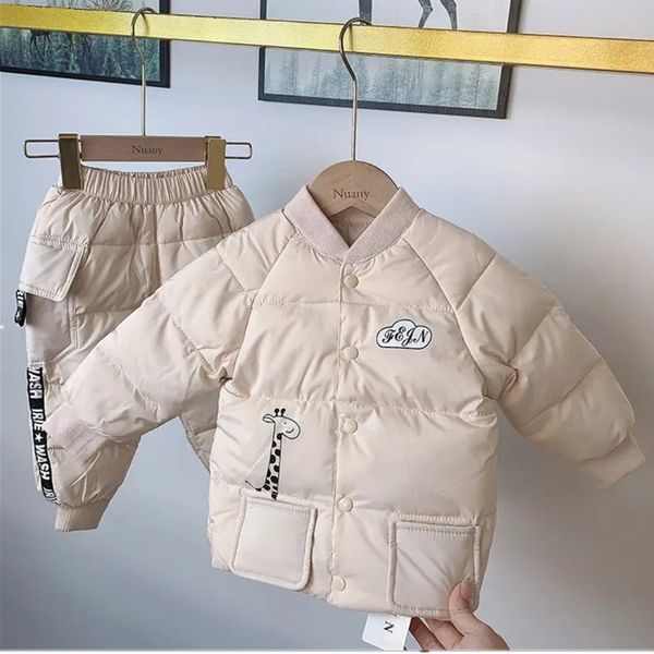 baby children's down jacket suit boys and girls extra thick warm inner liner, Blue;gray
baby children's down jacket suit boys and girls extra thick warm inner liner, Blue;gray