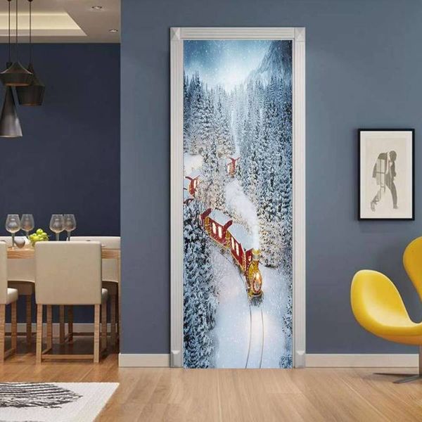 amj magic set creative environmental protection 3d ice snow train door renovation self adhive bedroom wall sticker
amj magic set creative environmental protection 3d ice snow train door renovation self adhive bedroom wall sticker