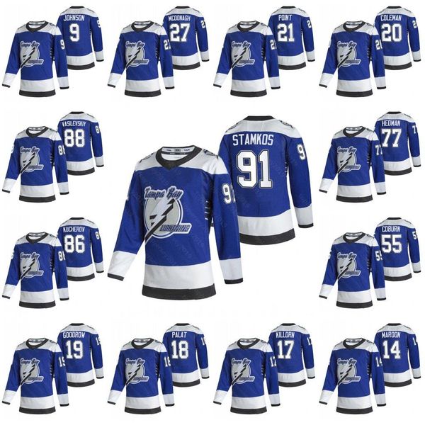 91 steven stanks tampa bay lightning 2021 reverse retro jersey nikita kucherov victor herdman andrei vasilevskiy taylor johnson paquette, Black
91 steven stanks tampa bay lightning 2021 reverse retro jersey nikita kucherov victor herdman andrei vasilevskiy taylor johnson paquette, Black