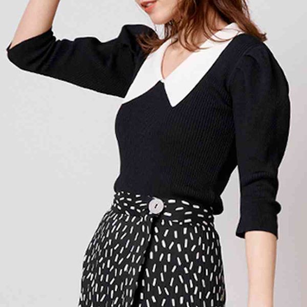 women's hoodies & sweatshirts turn down collar puff sleeve sweater arrivals sweet fashion knitted pullover elegant temperament office, Black
women's hoodies & sweatshirts turn down collar puff sleeve sweater arrivals sweet fashion knitted pullover elegant temperament office, Black