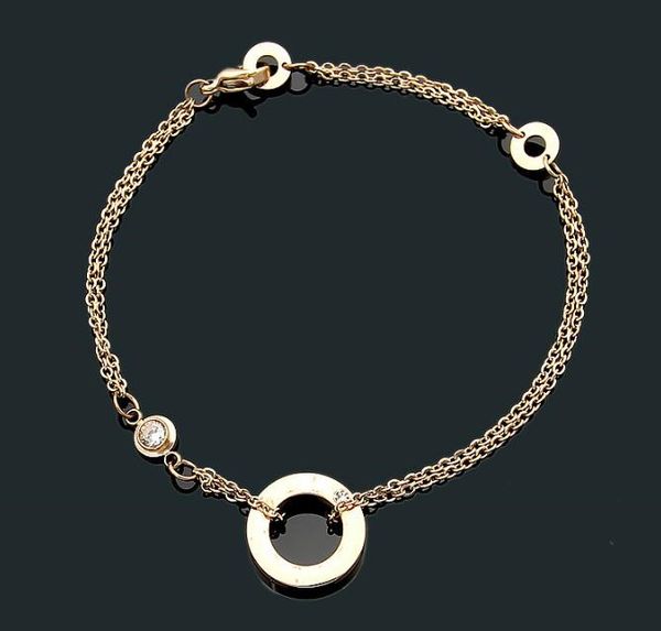 european and american models double-layer with diamond bracelet love thread 18k tide female single-drill bracelet three-color selection, Black
european and american models double-layer with diamond bracelet love thread 18k tide female single-drill bracelet three-color selection, Black