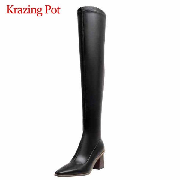 krazing pot large size winter boots nightclub streetwear fashion small square toe thick high heel over-the-knee-high boots l99, Black
krazing pot large size winter boots nightclub streetwear fashion small square toe thick high heel over-the-knee-high boots l99, Black