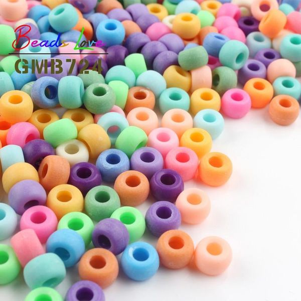 100pcs/lot 6*9mm mix color matte acrylic beads big hole round spacer beads for jewelry making diy bracelet necklace accessories bbygky
100pcs/lot 6*9mm mix color matte acrylic beads big hole round spacer beads for jewelry making diy bracelet necklace accessories bbygky