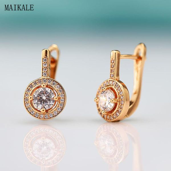 maikale simple round stud earrings for women cubic zirconia round zircon cz gold clip on earing new fashion jewelry, Golden;silver
maikale simple round stud earrings for women cubic zirconia round zircon cz gold clip on earing new fashion jewelry, Golden;silver
