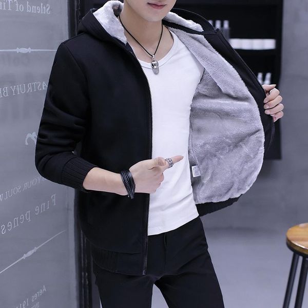 hoodie male hooded autumn and winter ins trendy pure color simple brushed cardigan coat male women's sweats & hoodies, Black
hoodie male hooded autumn and winter ins trendy pure color simple brushed cardigan coat male women's sweats & hoodies, Black