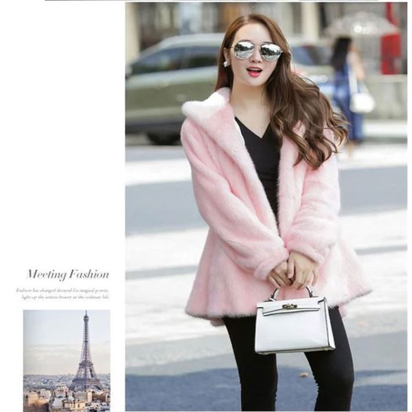 factory direct sale autumn and winter women's faux fur coat slim fit and long mid-length thick super warm women, Black
factory direct sale autumn and winter women's faux fur coat slim fit and long mid-length thick super warm women, Black