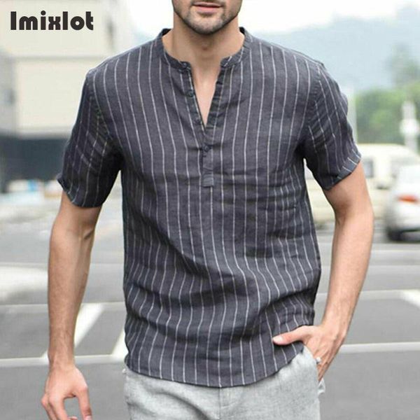 imixlot men's summer striped print cotton shirt men short sleeve slim camisas stand collar male casual shirts s-xxl1 men's, White;black
imixlot men's summer striped print cotton shirt men short sleeve slim camisas stand collar male casual shirts s-xxl1 men's, White;black
