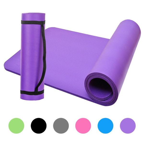 yoga pad 10mm thick non-slip yoga mat pilates fitness exercise mat gym home sport pilates fitness equipment
