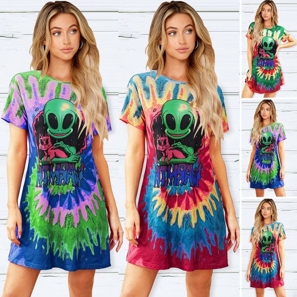 crew neck casual t-shirt 2021 summer new fashion brand alien print long t women's short sleeve top, White
crew neck casual t-shirt 2021 summer new fashion brand alien print long t women's short sleeve top, White