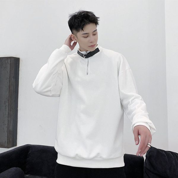 2021 new autumn hoodies cumbersome retro male seam solid white ze4p, Black
2021 new autumn hoodies cumbersome retro male seam solid white ze4p, Black