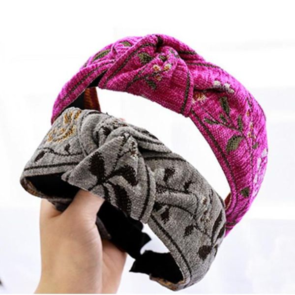 embroidered flowers knot hairband for ladies elegant headwear women european style hair accessories wide headband adults hoop
embroidered flowers knot hairband for ladies elegant headwear women european style hair accessories wide headband adults hoop