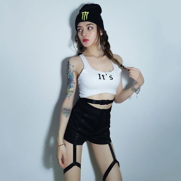 jazz costumes ladies hip hop clothes vest shorts nightclub bar dj female singer women stage rave wear dancer outfit, Black;red
jazz costumes ladies hip hop clothes vest shorts nightclub bar dj female singer women stage rave wear dancer outfit, Black;red