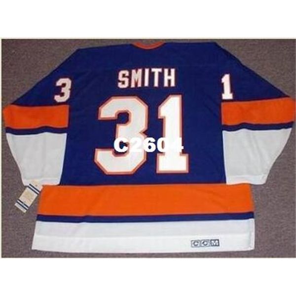 men #31 billy smith new york islanders 1973 ccm vintage retro home hockey jersey or custom any name or number retro jersey, Black
men #31 billy smith new york islanders 1973 ccm vintage retro home hockey jersey or custom any name or number retro jersey, Black