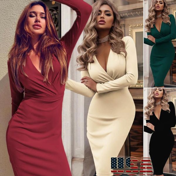 новая мода сексуальные элегантные женские v шеи с длинным рукавом bodycon вечерняя вечеринка midi платье падение доставки, Black;gray
новая мода сексуальные элегантные женские v шеи с длинным рукавом bodycon вечерняя вечеринка midi платье падение доставки, Black;gray