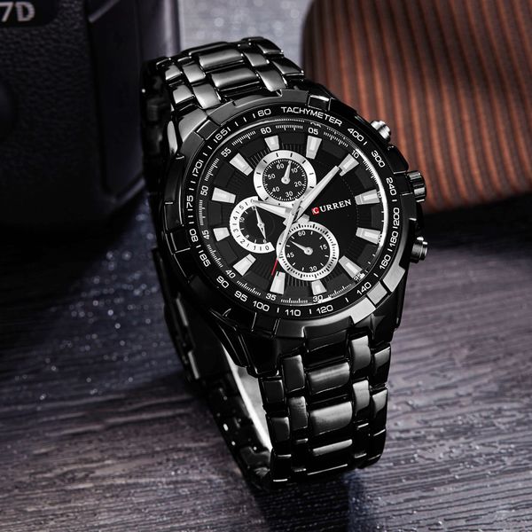 curren watches men brand luxury fashion&casual quartz male wristwatches classic analog sports steel band clock relojes, Slivery;brown
curren watches men brand luxury fashion&casual quartz male wristwatches classic analog sports steel band clock relojes, Slivery;brown