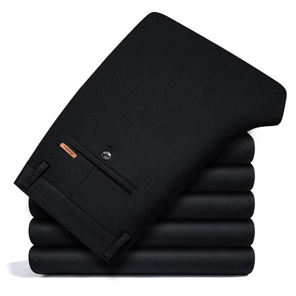 men's pants spring and autumn formal suit middle-aged business straight loose casual fashion allmatch stretch trousers, Black
men's pants spring and autumn formal suit middle-aged business straight loose casual fashion allmatch stretch trousers, Black
