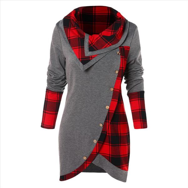 plus size women t shirt casual tartan panel long sleeve asymmetrical t shirts ladies tees female autumn pullovers, White
plus size women t shirt casual tartan panel long sleeve asymmetrical t shirts ladies tees female autumn pullovers, White
