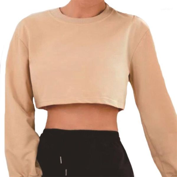 ygyeeg solid basic long sleeve womens tshirt casual beige fashion crop ladies fashiont jogging soprt clubwear short clothes1, White
ygyeeg solid basic long sleeve womens tshirt casual beige fashion crop ladies fashiont jogging soprt clubwear short clothes1, White