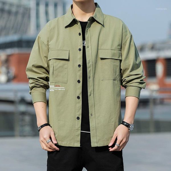 cool men spring jacket 100% cotton solid color men outwear coat slim fit casual cargo jacket brand coat1, Black;brown
cool men spring jacket 100% cotton solid color men outwear coat slim fit casual cargo jacket brand coat1, Black;brown