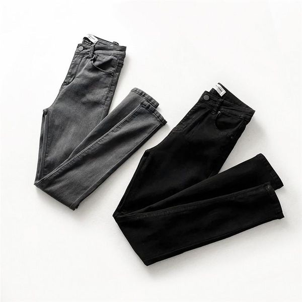 2021 new slim pencil pants vintage high waist jeans womens casual elastic skinny jeans gray denim pants, Blue
2021 new slim pencil pants vintage high waist jeans womens casual elastic skinny jeans gray denim pants, Blue