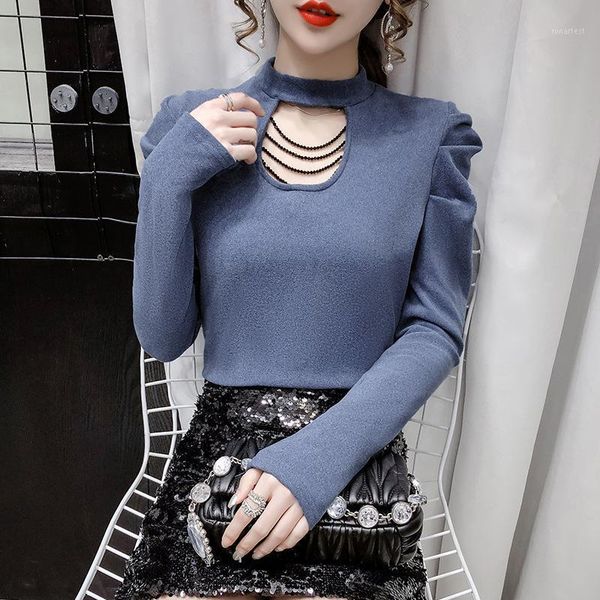 half turtleneck 2020 autumn base shirt long-sleeved upper garment sense of design versatile cardiac puff sleeve slim fit women's1, White
half turtleneck 2020 autumn base shirt long-sleeved upper garment sense of design versatile cardiac puff sleeve slim fit women's1, White