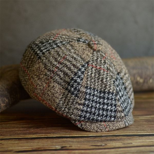 autumn winter men's newsboy hat wool blend male beret men and women england gatsby retro hat driver flat cap 201216, Blue;gray
autumn winter men's newsboy hat wool blend male beret men and women england gatsby retro hat driver flat cap 201216, Blue;gray