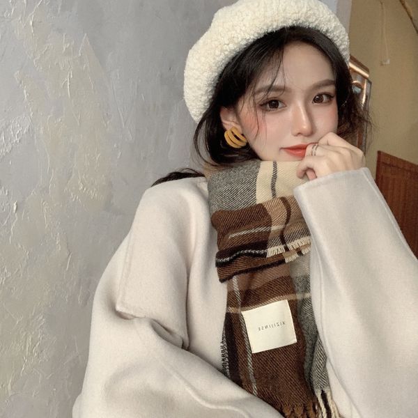 2020 new autumn and winter thick knitted korean plaid east gate shawl warm and soft scarf for men and women, Blue;gray
2020 new autumn and winter thick knitted korean plaid east gate shawl warm and soft scarf for men and women, Blue;gray