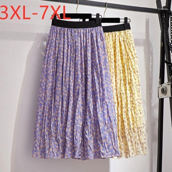 new 2020 summer plus size long skirt for women large casual loose floral print pleated skirts yellow purple 3xl 4xl 5xl 6xl 7xl11, Black
new 2020 summer plus size long skirt for women large casual loose floral print pleated skirts yellow purple 3xl 4xl 5xl 6xl 7xl11, Black