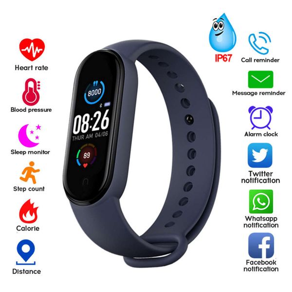 m5 smart wristband with bluetooth, waterproof sports device, heart rate control, suitable for android and ios, 2020jk
m5 smart wristband with bluetooth, waterproof sports device, heart rate control, suitable for android and ios, 2020jk