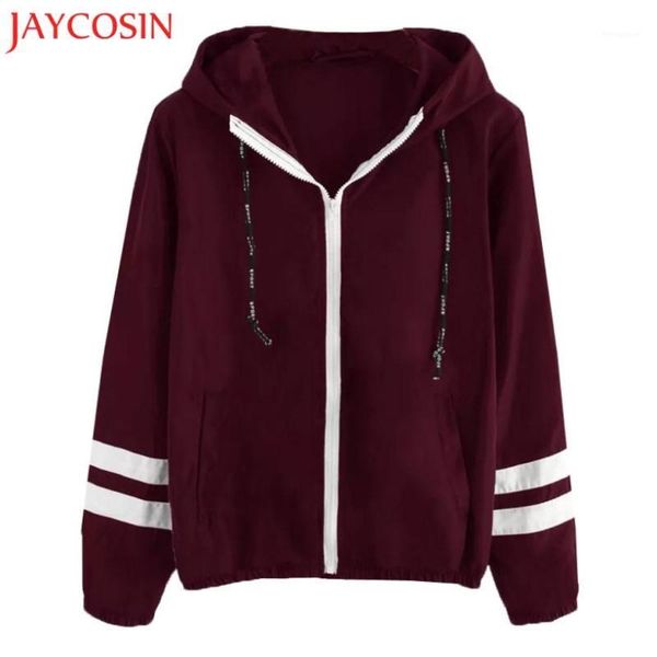 jaycosin women long sleeve patchwork thin skinsuits hooded zipper pockets coat polyester z08011, Black;brown
jaycosin women long sleeve patchwork thin skinsuits hooded zipper pockets coat polyester z08011, Black;brown